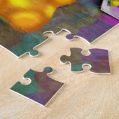 Puzzle Afro-Américaine fille et ours de gomme (Côté)