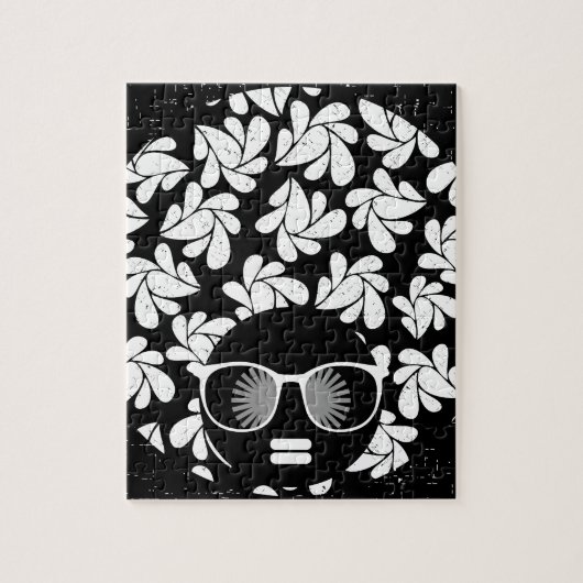 Puzzle Afro Diva Noir & Blanc (Vertical)