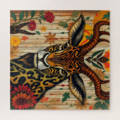 Puzzle afro-kwanzaa Animaux sauvages déguisés (Horizontal)