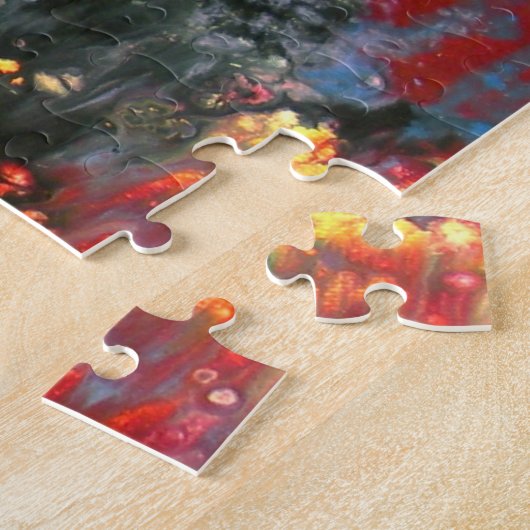 Puzzle "After Rain Sunset Window", abstrait, expression (Côté)