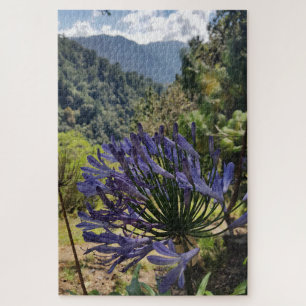 Puzzle Agapanthus à l'ombre de la montagne