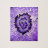 Puzzle Agate pourpre Geode de Falln (Vertical)