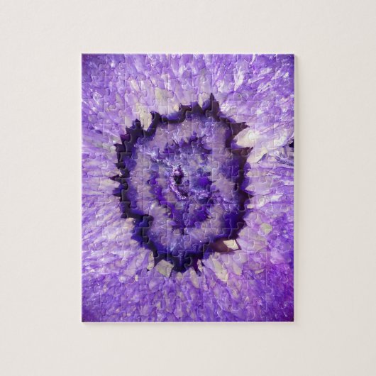Puzzle Agate pourpre Geode de Falln (Vertical)