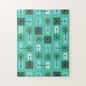 Puzzle Âge atomique formes simples Turquoise (Vertical)