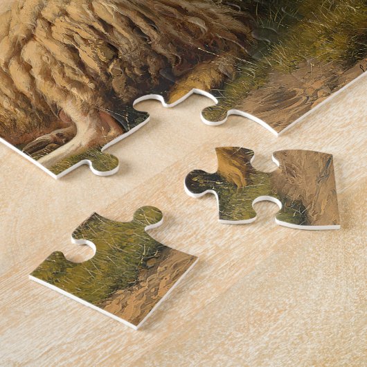 Puzzle Agneau à mouton et canards | Eugène Joseph Verboec (Côté)