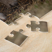 Puzzle Agneaux adorables dans une ferme rustique rangée (Côté)