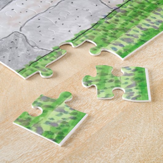 Puzzle agricole jaune (Côté)