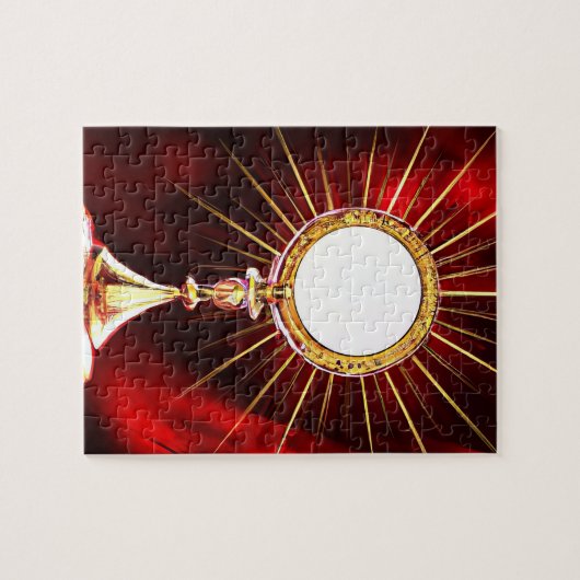 Puzzle AI Art Blessed Sacrament Host in a Monstrance 1 (Horizontal)
