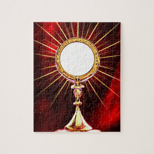 Puzzle AI Art Blessed Sacrament Host in a Monstrance 1 (Vertical)