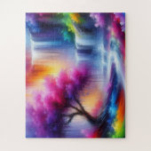 Puzzle AI Généré Paysage Abstrait Suredimensionné Pièces (Vertical)