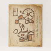 Puzzle Aide-soignant à l'ancienne, assistant de soins inf (Vertical)