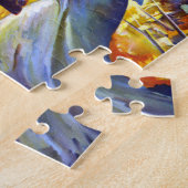 Puzzle Aigle à drapeau américain vintage Patriotique Lady (Côté)