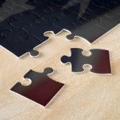 Puzzle Aigle américain chauve avec drapeau (Côté)