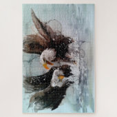 Puzzle aigle aquarelle (Vertical)