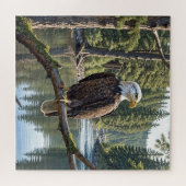 Puzzle Aigle Balle Sur Branche Arbre (Horizontal)