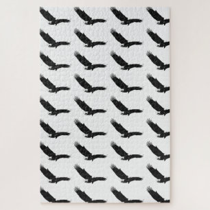 Puzzle Aigle d'atterrissage noir et blanc