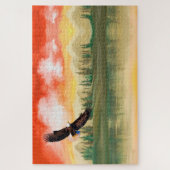 Puzzle Aigle de Bald au coucher du soleil (Vertical)