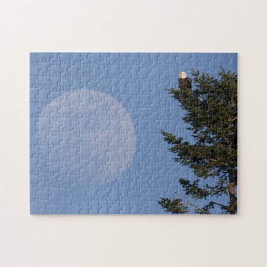 Puzzle Aigle de Bald | Pleine lune montante (Horizontal)