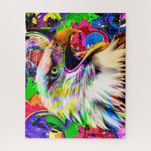 Puzzle Aigle de peinture (Vertical)