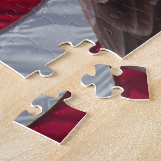 Puzzle Aigle et drapeau américains (Côté)