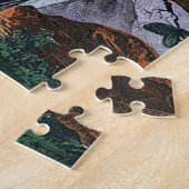 Puzzle Aigle jaune blanc gris (Côté)