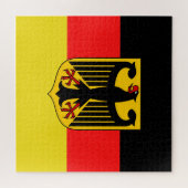 Puzzle Aigle noir allemand, drapeau allemand Deutschland (Horizontal)