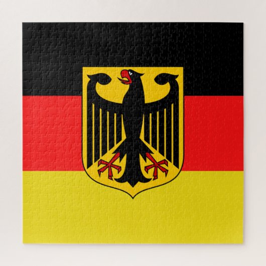 Puzzle Aigle noir allemand, drapeau allemand Deutschland (Vertical)