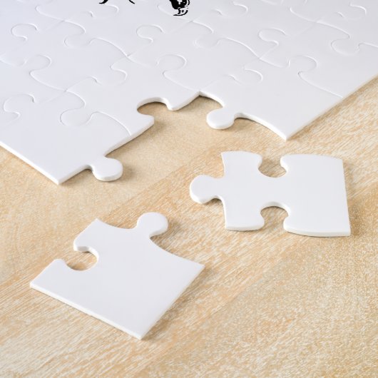 Puzzle Aigle noir et blanc (Côté)