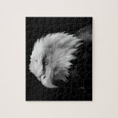 Puzzle Aigle noir et blanc - Animaux (Vertical)