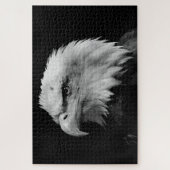 Puzzle Aigle noir et blanc - Animaux (Vertical)