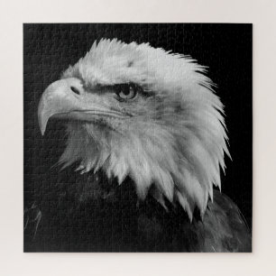 Puzzle Aigle noir et blanc - Animaux