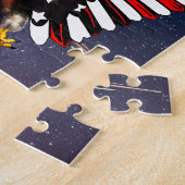 Puzzle Aigle Patriotique – Ailes de drapeau améric (Côté)