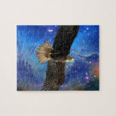 Puzzle Aigle volant et nébuleuse spatiale (Horizontal)