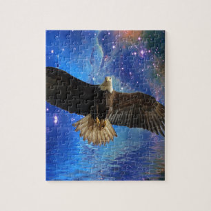 Puzzle Aigle volant et nébuleuse spatiale