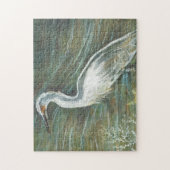 Puzzle Aigrette de rivage marchant dans l'eau Art (Vertical)
