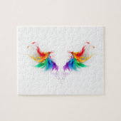 Puzzle Ailes fluffy arc-en-ciel (Horizontal)