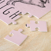 Puzzle Aim High Cute Pig and Balloon Inspirational (Côté)