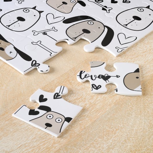 Puzzle Aimer les chiens (Côté)