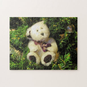 Puzzle Aimez votre ours en peluche dans un arbre de Noël