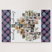 Puzzle Aimez-vous aux morceaux Coeur en forme de 36 Photo (Horizontal)