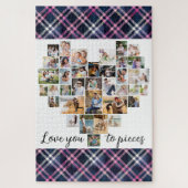 Puzzle Aimez-vous aux morceaux Coeur en forme de 36 Photo (Vertical)