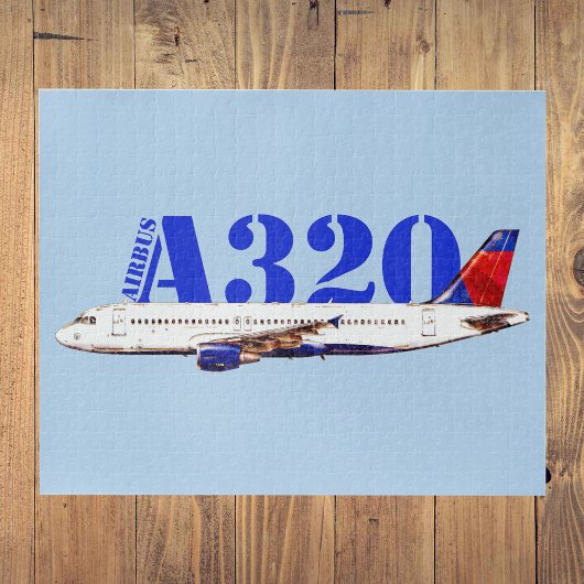 Puzzle Airbus a320 Aéronefs Dessin d'aquarelle