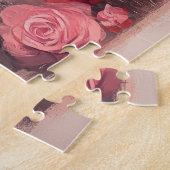 Puzzle Airedale avec Rose - Saint Valentin (Côté)