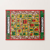 Puzzle Airedale Chien Compte de Noël Calendrier de l'Aven (Horizontal)