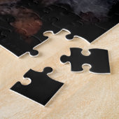 Puzzle Airedale d'Halloween avec citrouilles effrayant (Côté)