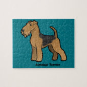 Puzzle airedale terrier (Horizontal)