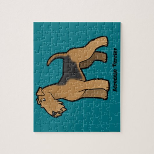 Puzzle airedale terrier (Vertical)