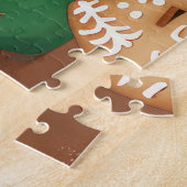 Puzzle Airedale Terrier Gâteau de vacances : Noël festif (Côté)