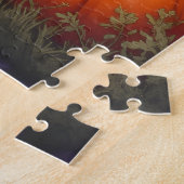 Puzzle Airedale Terrier Rustique Patch de citrouilles d'H (Côté)