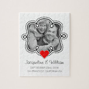 Puzzle Ajouter commémoratifs de mariage à la photo